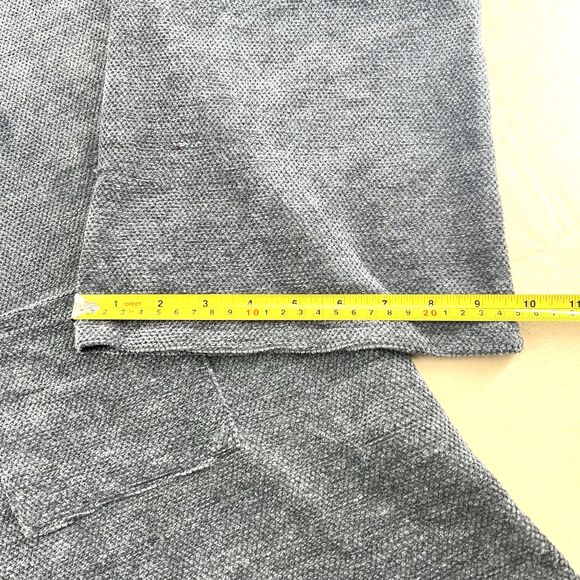 GIGIO USA Two Toned Gray Color-Block Turtleneck Sweater Bell Sleeves  Pockets M - Picture 8 of 16